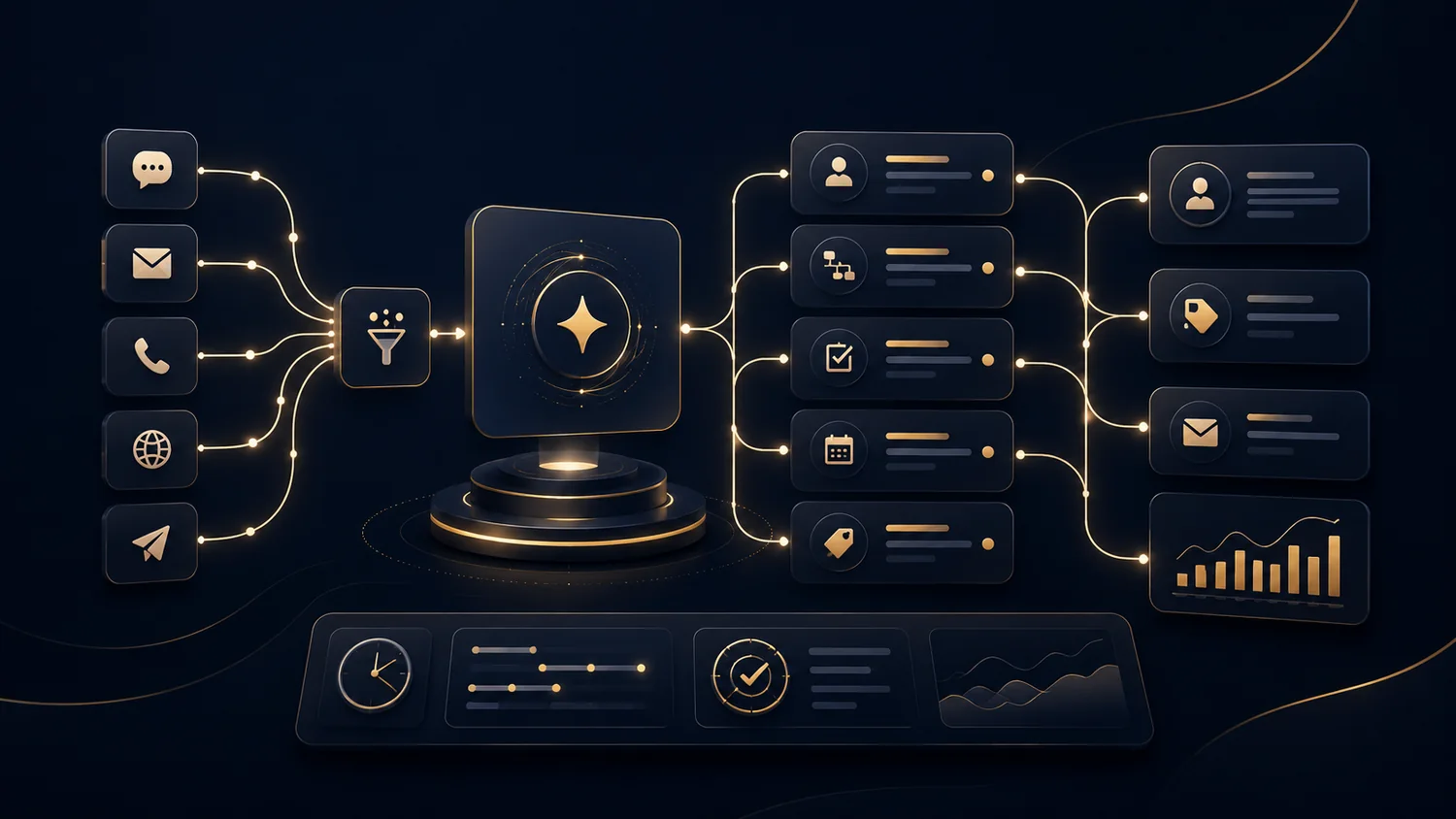 Visuelle Darstellung für AI-Workflows und Automatisierung